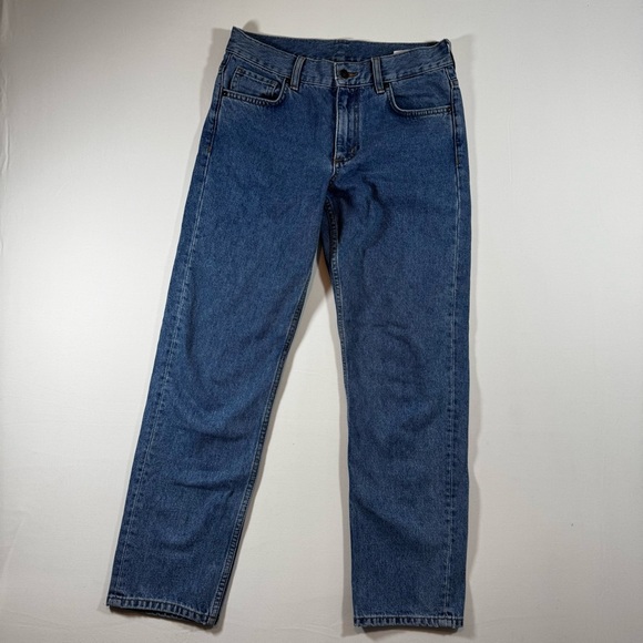 COS Slim Fit Low Rise Cropped Jeans Women’s Size 26 Blue Cotton Denim - Picture 1 of 12